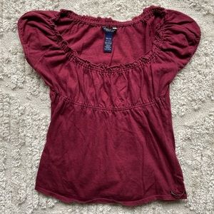 american eagle pointelle babydoll top